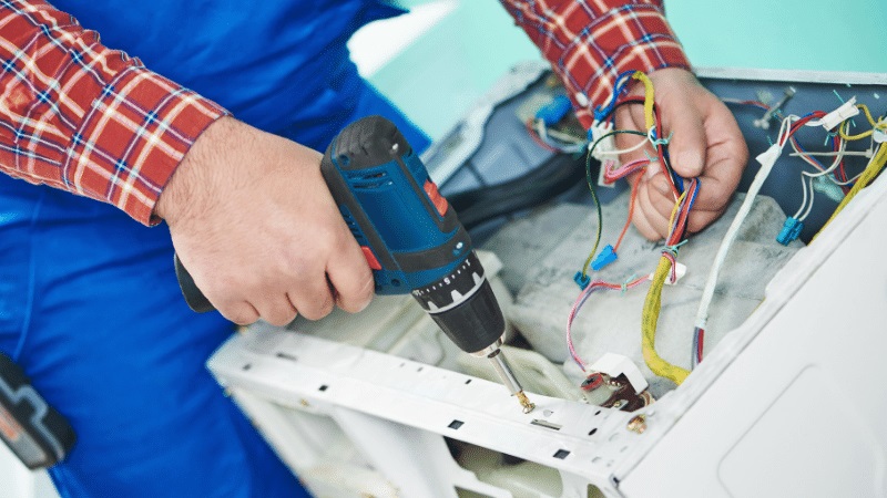 Haymana Vaillant Vaillant çamaşır makinesi kart tamiri – Su almama arızası orijinal parça ile giderildi. - Teknik servis örneği